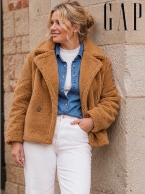 XXL GAP Double Breasted Teddy Jacket, NWT